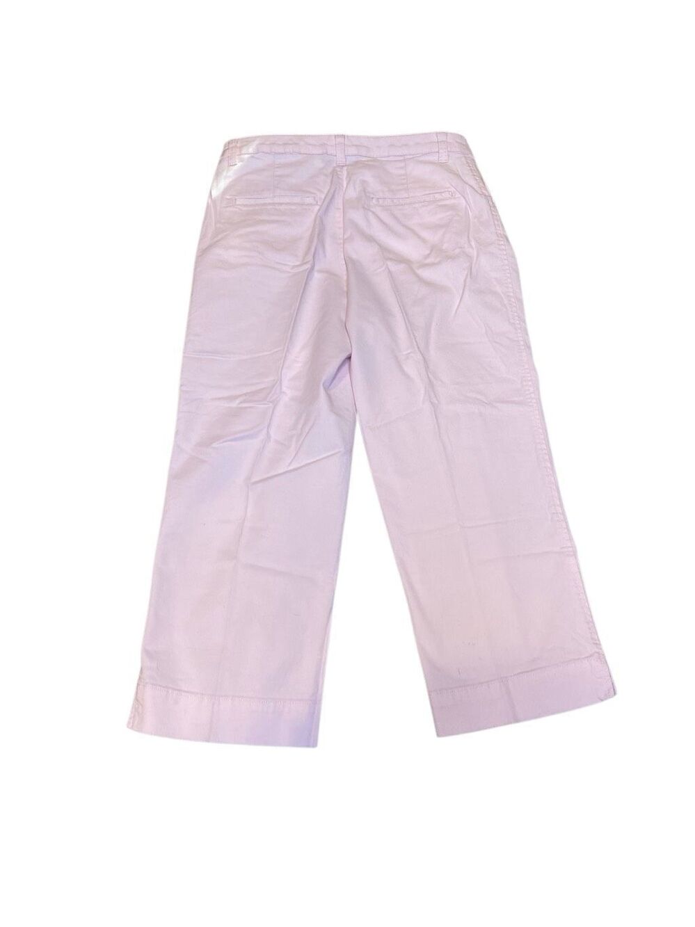 Sonoma Lifestyle Pink Stretch Cropped Capris Wide Leg Casual Cotton Pants Office